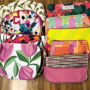 10 assorted cosmetic bags
